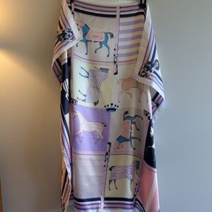 Elegant Horse Print Scarf